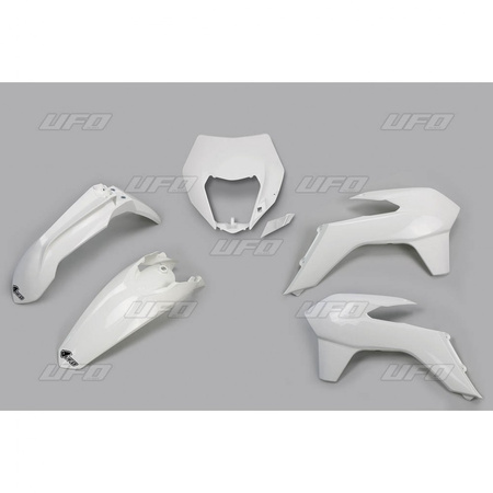 Komplet plastików ktm exc/excf '14-'16 kolor biały (z osłoną lampy) (kt524e047)
