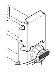 ZAMEK DO KUFRA KOMPLETNY (PASUJE DO KUFRÓW CENTRALNYCH / TOP CASE KFR580A/B, KFR480A/B, KFR420A/B, KVE58, KVE48, KVE42)