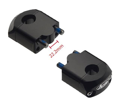 mocowanie/podwyżki kierownicy (dół-22,2/góra-22,2mm) wys. 35mm kolor czarny (bm-39bk22)