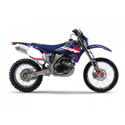 KOMPLET NAKLEJEK (OKLEIN) YAMAHA WR 250F '07-'14, WR 450F '07-'11 DREAM 5 KOLOR NIEBIESKI CZARNY