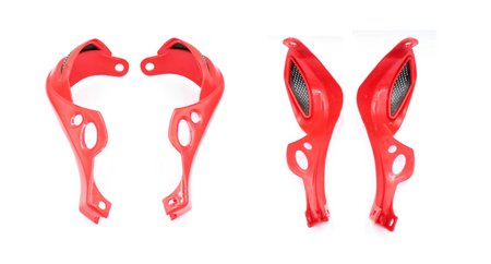 Handbary Power Force - Czerwone Osłony Rąk, Dłoni Enduro Cross Quad-Atv Gy6107812-H