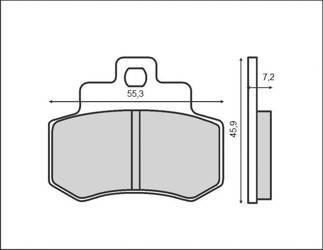 Klocki hamulcowe kh356 (kymco) (ft 3036)