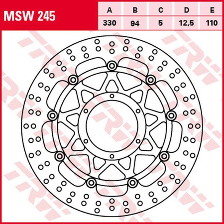 Tarcza hamulcowa przód honda cbr 900rr fireblade '00-'03 (330x94x5mm)