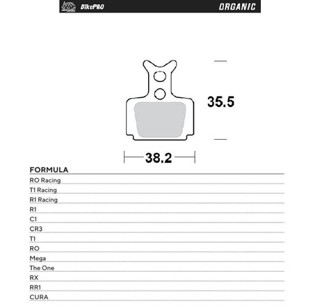 Moto-master bike pro klocki hamulcowe rowerowe organiczne