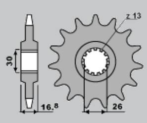 Zębatka tylna 408 42 (30242jt) honda cbr 900 rr '92-'95