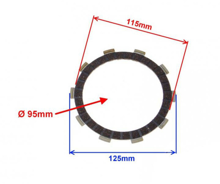 Tarcza sprzęgła do AM6 kpl 5 sztuk