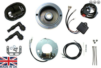 ZESTAW ZAPŁONOWY WIRNIK (KOŁO MAGNESOWE) CEWKA ALTERNATORA, CEWKA ZAPŁONOWA, MODUŁ CDI, FAJKI ŚWIEC DO: MOTOCROSS (WERSJA Z DWOMA ŚWIECAMI)