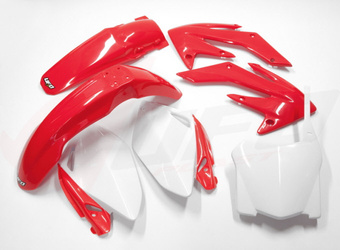 Komplet plastików honda crf 250r '08-'09 kolor oem 2008 (czerwony/biały)