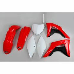 komplet plastików honda crf 450rx '17-18 kolor oem (czerwony/biały) (ho120e999)