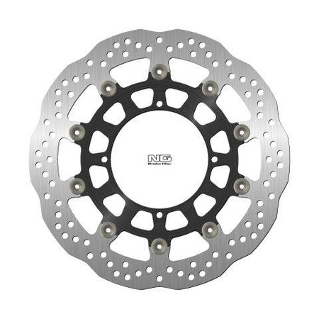 Tarcza hamulcowa przód husqvarna nox570 '01-03, sm510/610 '05-10, smr630 '05-13 (320x120x5mm) (4x8,5mm) wave pływająca (środaluminiowy)
