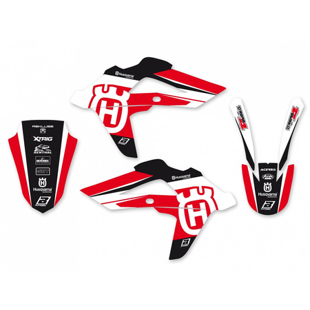 Komplet naklejek (oklein) husqvarna cr/wr 125-250 '09-'13, te/tc 450-510 '08-'10, te/tc 250-310 '08-'13 dream 4