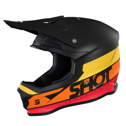 Kask enduro cross Shot Furious Story pomarańczowy mat