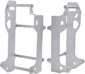 Osłona chłodnicy aluminiowa model light: kawasaki kxf250 '17-'20 kolor srebrny anodowany