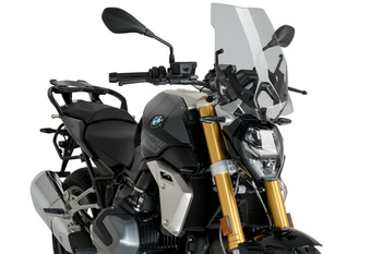 Szyba Touring Nowej Generacji Puig Do Bmw R1250r 19-22 (Z Oryginalnym Wspornikiem Bmw) Lekko Przyciemniona