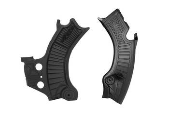 OSŁONY RAMY (KOMPLET) BI-MATERIAL SUPER GRIP HONDA CRF 450 R / RWE / RX '25, CRF 250 R / RX '25, KOLOR CZARNY