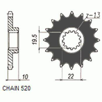 Zebatka napędowa sunstar sunf323-11