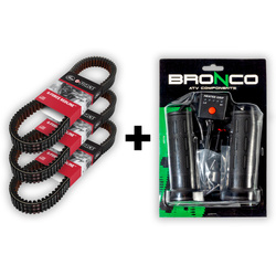 PAKIET PASEK NAPĘDOWY X 3+ MANETKI PODGRZEWANE - ATV G-FORCE (1041x30x12,7MM) POLARIS 500/570/700/800 SPORTSMAN BIG BOSS/TOURING/RANGER CREW,RZR/RANGER '07-'20 (19G3982) (ZASTĄPIONY PRZEZ 9825-01011)