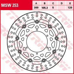 Tarcza hamulcowa przód bmw g 650gs sertao '11-'14, f 650gs '08-'12, f 700gs '13-'18, f 800gs/adv '08-'18 (300x105x5mm)