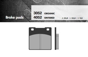 Klocki hamulcowe kh63 spiek metaliczny (złote) (ft 4052)