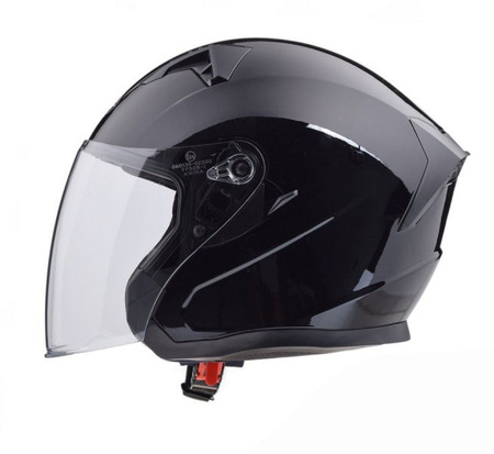 Kask otwarty na skuter quad motocykla czarny