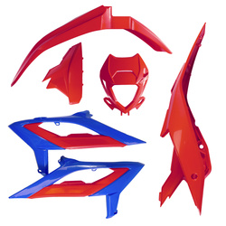 Komplet Plastików Beta Rr 250 / 300 / 350 / 400 / 450 '23-'24 Kolor Czerwony / Niebieski Racing