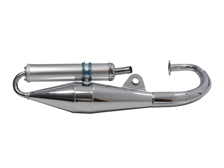 Tłumik Tuningowy Power Force Yamaha - Minarelli Vertical Srebrny