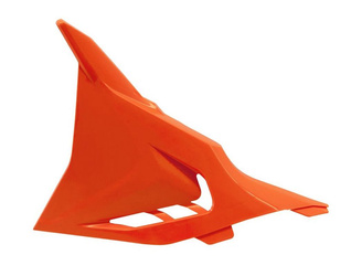OSŁONA FILTRA POWIETRZA LEWA KTM SX 125/250/300, SXF 250/350/450 '23-'24, XC/XC-F 125/250/300/350/450 '23-'24, EXC/EXC-F/XC/XCF-W 125/250/300/350/450 '24, KOLOR POMARAŃCZOWY