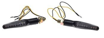 Kierunkowskazy led czarne motocyklowe E24