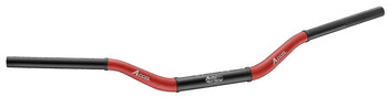 Kierownica aluminiowa (28,6mm) taper mx wzór honda cr wysoka (7075-t6) ergal dwukolorowa czerwony+czarny (szer. 790mm, wys. 101mm)