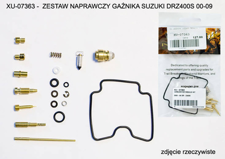Zestaw naprawczy gaźnika suzuki drz400s 00-09 (26-1107) (na 1 gaźnik)