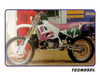 Pokrowiec/poszycie na siedzenie yamaha yz 125 '89-'92, yz 250 '90-'92, replica oem yamaha '92, kolor różowy, logo tecnosel