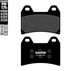 Klocki hamulcowe kh244 (brembo) półmetaliczne