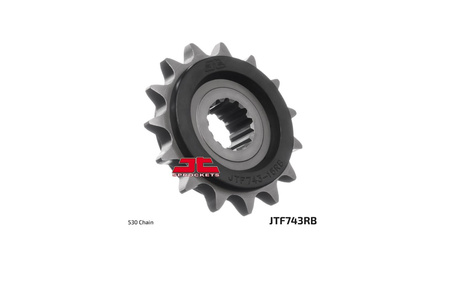Zębatka przednia 2254 15 z gumą ducati multistrada 1200 '10-'16 (225415jtrb) (łańc. 530)