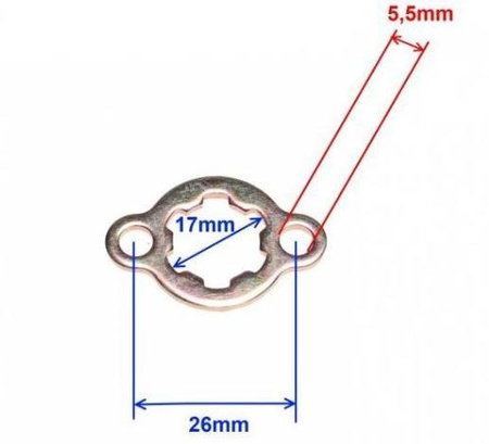 Zabezpieczenie zębatki zdawczej 139fmb ATV 110