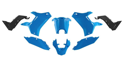 Komplet plastików t7 revolution Yamaha Tenere 700 '19-'24 kolor jasny niebieski/czarny