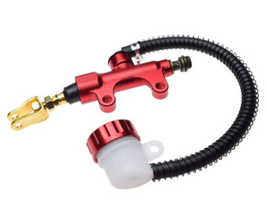 Pompa hamulca tylnego do quada ATV uniwersalna CNC czerwona ze zbiornikiem