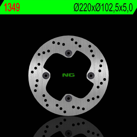 Tarcza hamulcowa tył honda cbr 250 r 11-12 (220x102,5x5,0mm) (4x10,5mm)