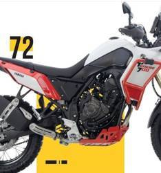 Gmole aluminiowe osłony silnika i chłodnic yamaha xtz 690 tenere 700 (euro 4 i euro 5) '19 - '21 kolor czerwony
