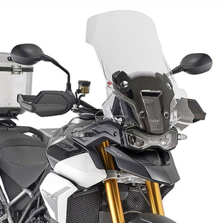 Szyba triumph tiger 900 rally '20-'21 przezroczysta 59x48 cm (wys. x szer.) wyższa o 12,5 cm od oryginału (tylko do tiger 900 rally)