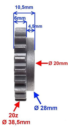 Koło napędu pompy oleju do Sym Orbit 4T