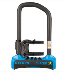 ZABEZPIECZENIE ANTYKRADZIEŻOWE KŁÓDKA SHACKLE 14 PRO U-LOCK 260mm x 177mm KOLOR NIEBIESKI