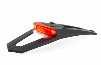 Polisport mocowanie tablicy rejestracyjnej z lampą rsp led 3.0 (czerwona) kolor czarny