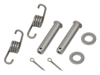 ZESTAW MONTAŻOWY PODNÓŻKÓW (SWORZNIE, SPRĘŻYNY, PODKŁADKI I ZABEZPIECZENIA) BETA, HUSQVARNA, GAS GAS, KTM