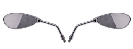 Lusterka motocyklowe z gwintem M10 R+L chromowane