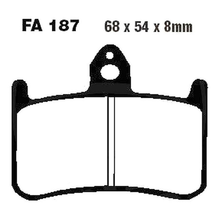 KLOCKI HAMULCOWE EBC FA187HH