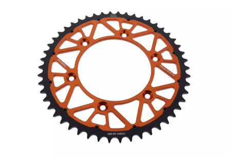 Zębatka  Napędzana Hybrydowa Stal/Alu Jt Jtx897.50org, 50z Rozmiar 520 Pomarańczowa