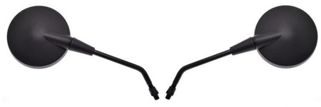 Lusterko okrągłe do motocykla skutera quada czarne M10 komplet