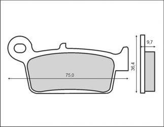Klocki hamulcowe kh131 tył (ft 3087)