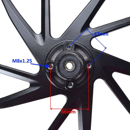 Obręcz koła przód 17x1,85 do Junak 904