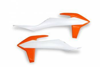 Osłony chłodnicy ktm sx/sxf(sx-f) 125/150/250/350/450 '19-'22, exc 125 '20-'21, exc/excf(exc-f) 150/250/300/350/450/500 '20-2023 kolor oem (pomarańczowy)